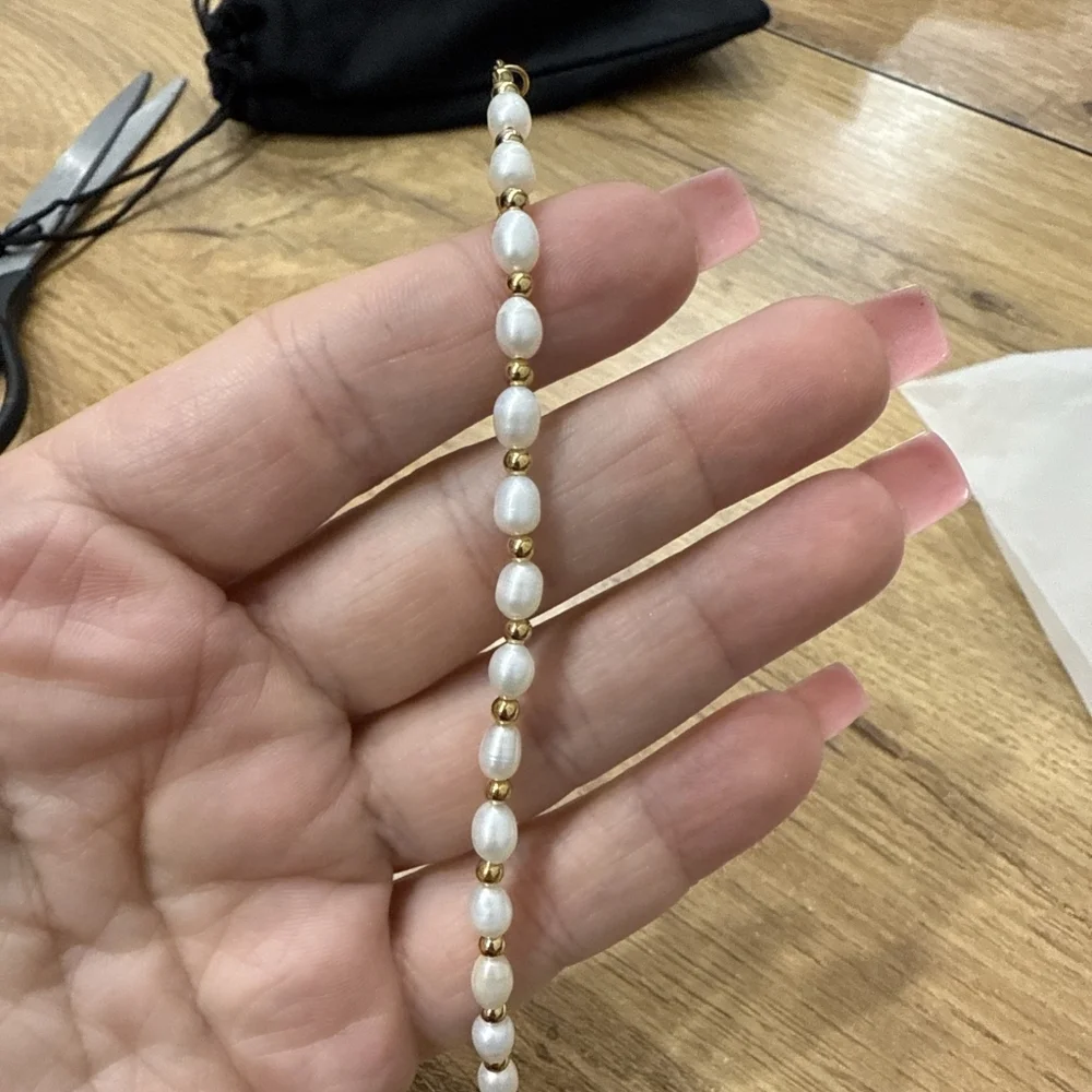 Nwt Freshwater Pearl Non Tarnish Bracelet - Picture 1 of 3